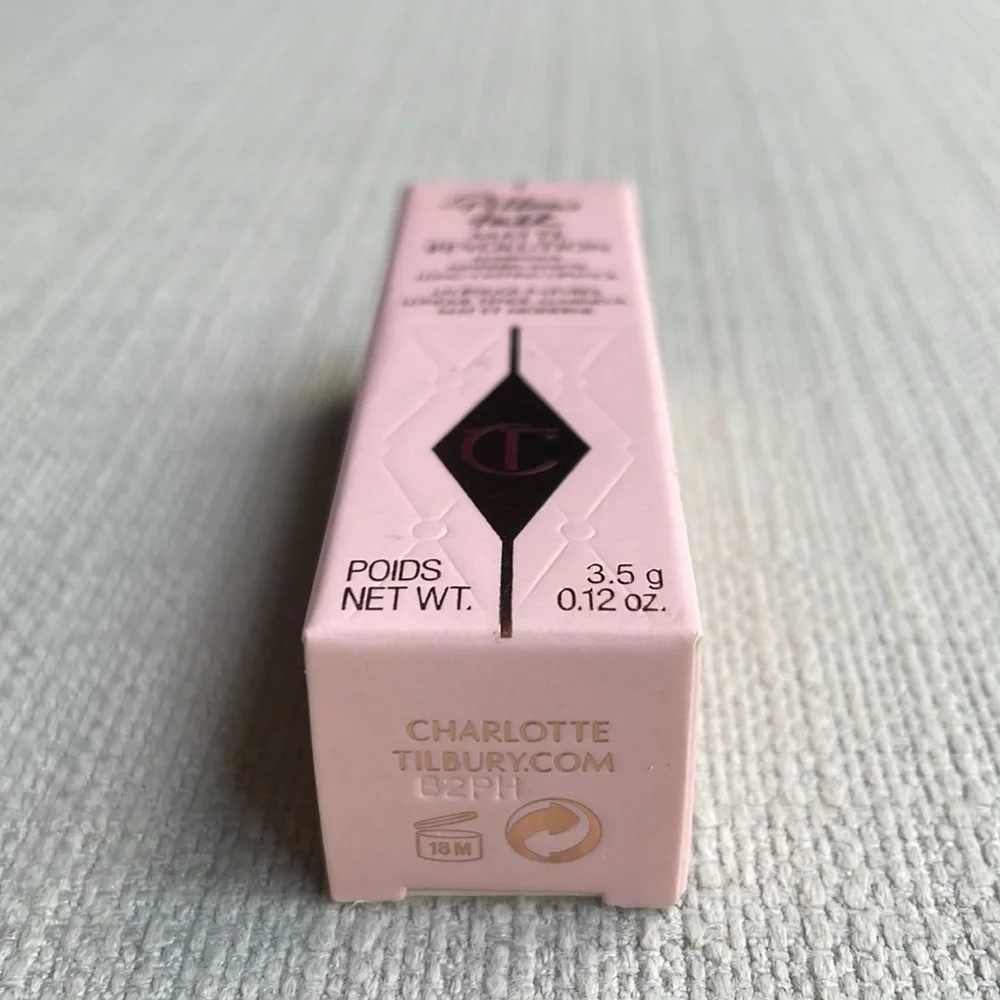Charlotte Tilbury full sized Matte Revolution Lipstick pillow talk